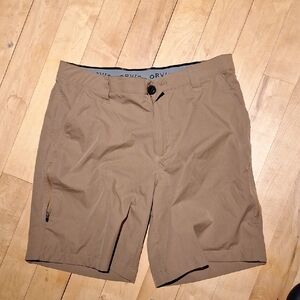 Orvis Men's Brown Front Tech Shorts